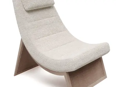 McGuire furniture Sway lounge chair 3D model