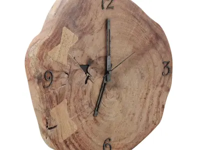 Asiriq clock Low-poly 3D model