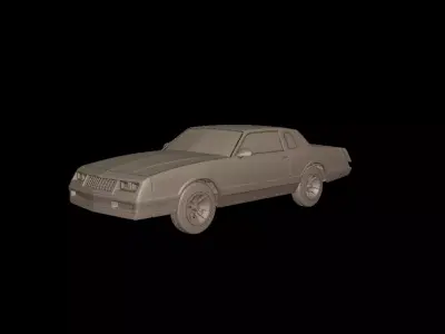 Chevrolet monte Carlo ss 1986 3D PRINT MODEL 3D print model