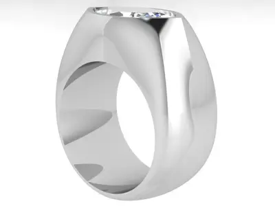 Marquise Diamond Band 4513 Free 3D print model