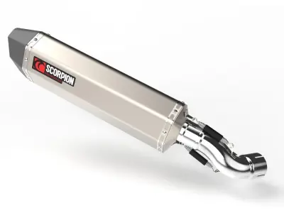 Scorpion Serket Parallel Motorcycle Exhaust 3D model