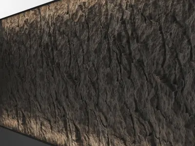 Clif Black Wall Texture 3D model