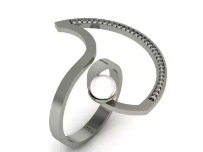 Minimalist and Stylish Silver Ring 2025  3D print model