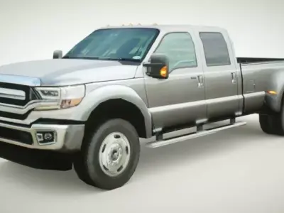 Generic Pickup v2 Low-poly 3D model