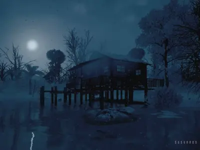 Simple Dock Free low-poly 3D model