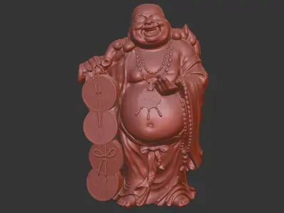 Buddha of Fortune 3d Print model 3D print model