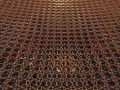 Inverted Canopy architectural structure 3D model