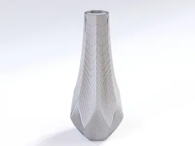 Dodecahedron Flower Vase Low-poly 3D model