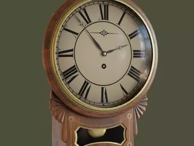 Wall Clock Low-poly 3D model get