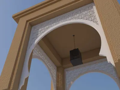 Traditional Moroccan Door 3D model