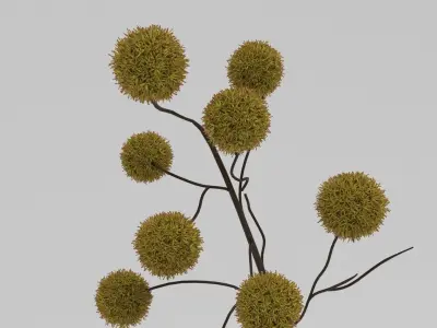 Faux Chestnut Branch 3D model