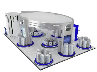 Booth Exhibition Stand a538a 3D model