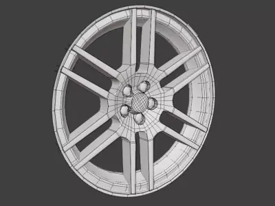Mercedes W204 6 Spoon Rim 3D model
