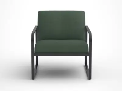 Morris Lounge Chair painted frame Low-poly 3D model