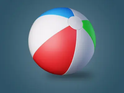 Beach Ball 3D model