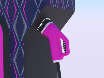 EV charger XV PBR 8K 3D model