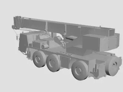 Crane-Kato 400 Low-poly 3D model