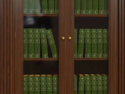 Built-in bookcase 1100 3D model