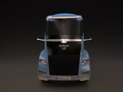 Truck  MAN Concept S 2010 Low-poly 3D model