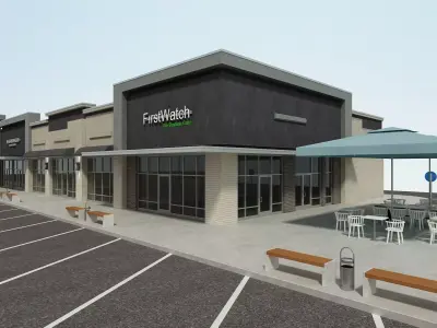 Retail Store Building 3D model