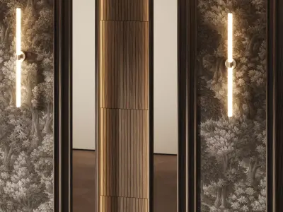 Decorative V90 Wall Panels 3D model