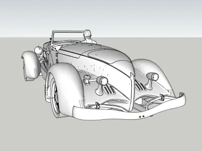 Duesenberg SJ Speedster 3D print model