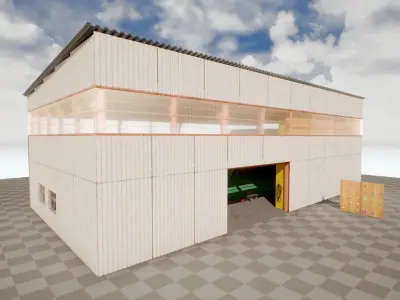 Bouldering Gym - Environment and Props Low-poly 3D model