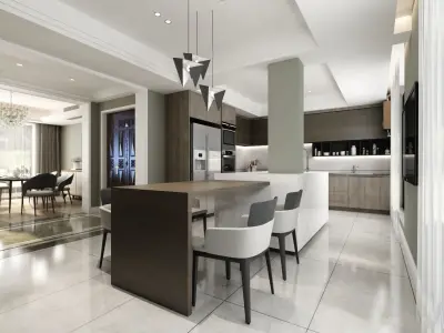  Living room  Interior 3D model