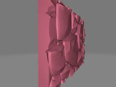 Aged Marble Rough Stone Wall 3D print model