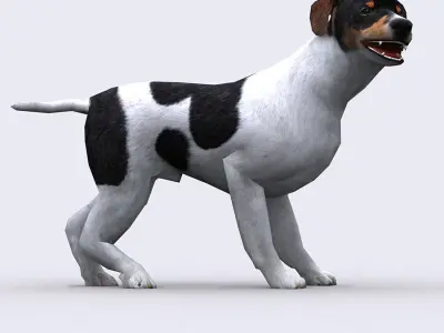 3DRT - Dog Low-poly 3D model