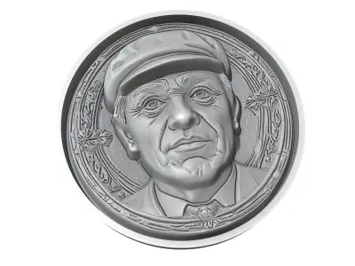 Pedri Footballer Medallion 3D print model