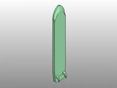 Surfboard - Type 3 3D model
