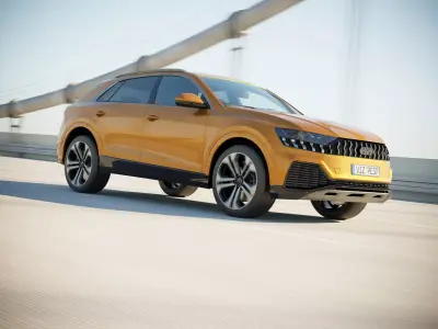Modern German SUV 3D model