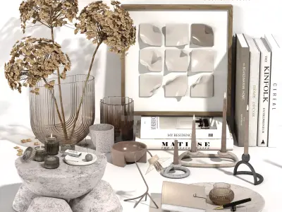 Decorative set 06 3D model get