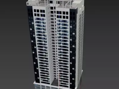 Building2 Low-poly 3D model