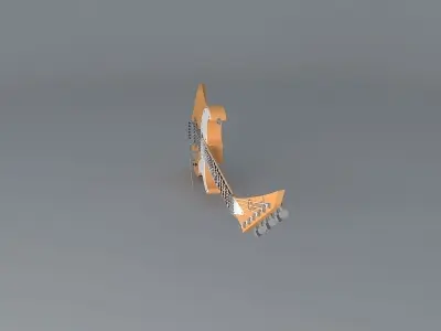 Charvel Contemporary Spectrum guitar Free 3D model
