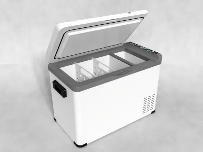 Car refrigerator 3D model