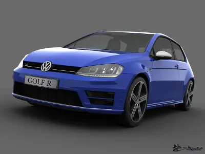 Volkswagen Golf R 3 doors 2014 3D model