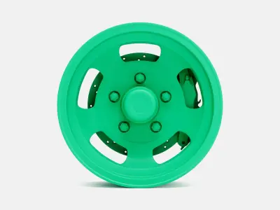 15x5 US Indy Mag Wheel and Brake 3D print model