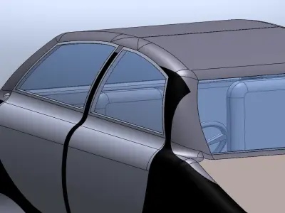 Simple car design Free 3D model