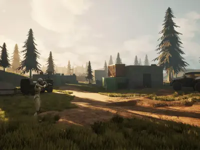 Military Battlefield Environment - Unreal Engine Low-poly 3D model