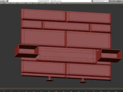 Headboard Premium 3d model Low-poly 3D model 2