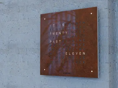 Qlocktwo designer clocks 3D model