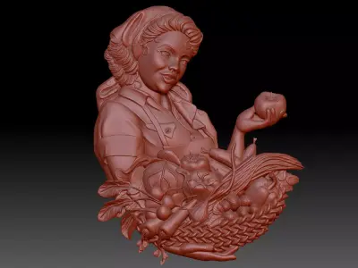 Woman 3D print model