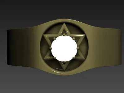 fashion ring A009 3D print model