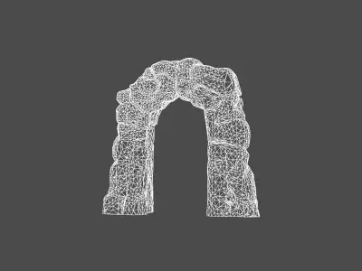 Ancient Mystical Stone Portal   3D model