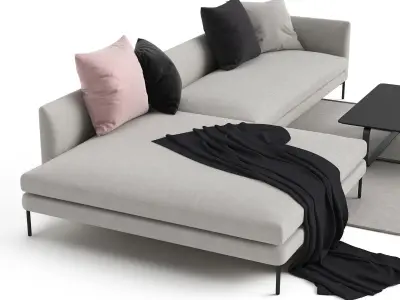 BLADE Sofa Low-poly 3D model