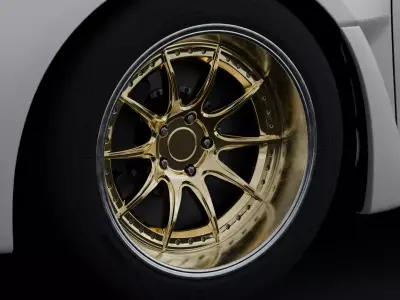 Aodhan DS07 Aftermarket Wheel Low-poly 3D model