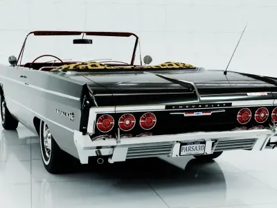 Chevrolet Impala SS 1964 Convertible 3D Model Low-poly 3D model