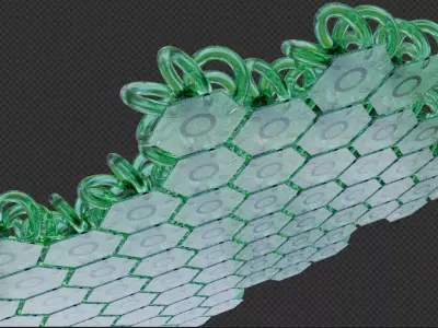 Hex fabric 3D printable 3D print model